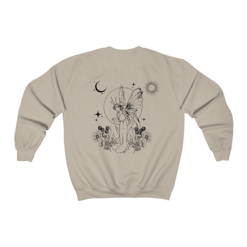 Grunge Fairycore Fairycore Clothes Cottagecore Sweater Cottagecore Clothing Mushroom Shirt Fairy Shirt Butterfly Tshirt Witchy Shirt image 2