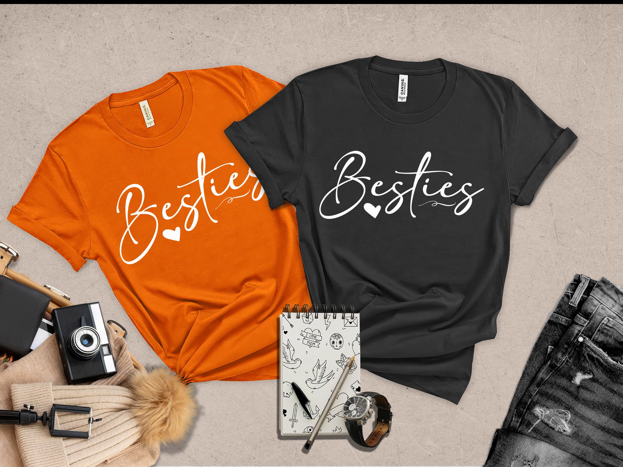 Best Friend Gift Best Friend T Shirt Bestie Shirt Best Etsy