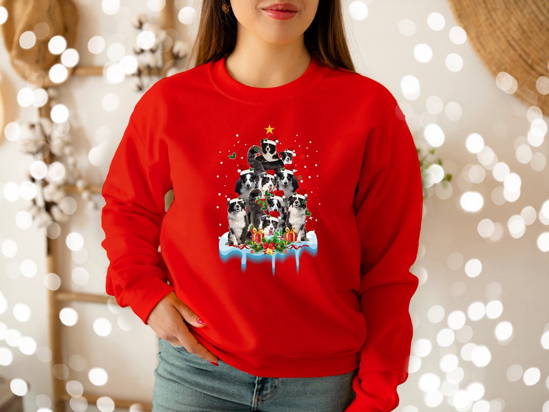 Christmas Dogs Sweatshirt Dog Lover Sweater Holiday Sweater Etsy