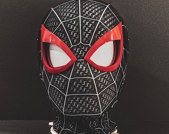 Miles Morales Spiderman mask with Mechanical Eyes