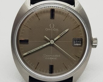 Vintage Omega Seamaster Cosmic 566018 Champagne Automatic Date