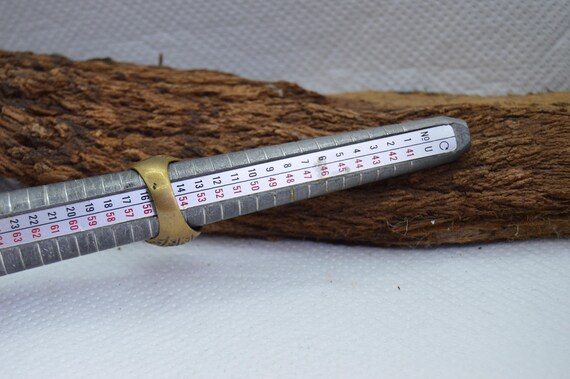 Antique Moroccan Solid Brass Ring – Handmade Berb… - image 10