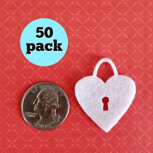 Wax Dipping Heart Cut Out, 50 pack - Wax Samples - Small Craft Shapes, Valentine's Day craft shapes