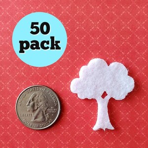Wax Dipping Tree Cut Out, 50 pack - Wax Samples - Small Craft Shapes, Tree craft shapes