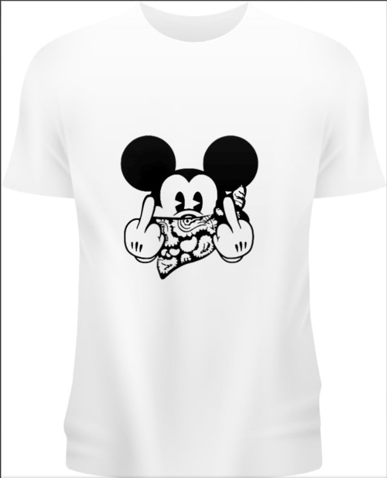 Mickey Mouse Middle Finger Svg Mickey Mouse Svg Middle Etsy UK