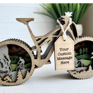 Mountain Bike Personalized Gift, MTB Cyclist Outdoors Lover Keepsake