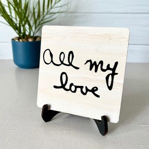 Handwriting Engraved Writing Sign Memorial Engraved Signature Writing Keepsake Sign Memorial Gift
