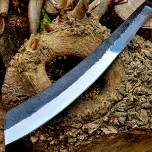 Machete Parang knife Parang Hand-Made Outdoor Camping Stag Forged Hunter Gift for Him Valentines for Her Horn image 6