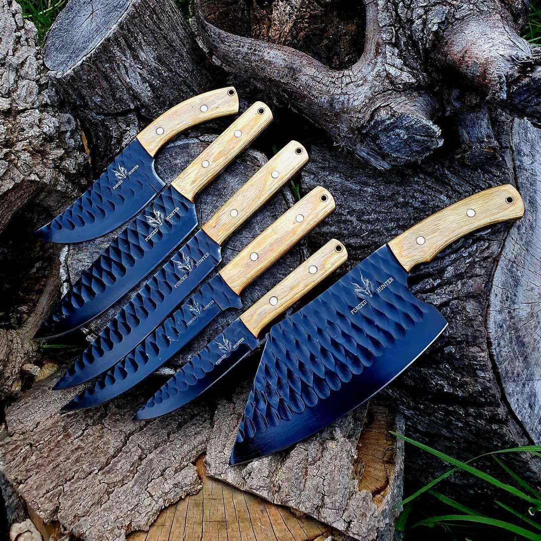 Chef Set Kitchen Siberian Cleaver Knife Filleting Etsy