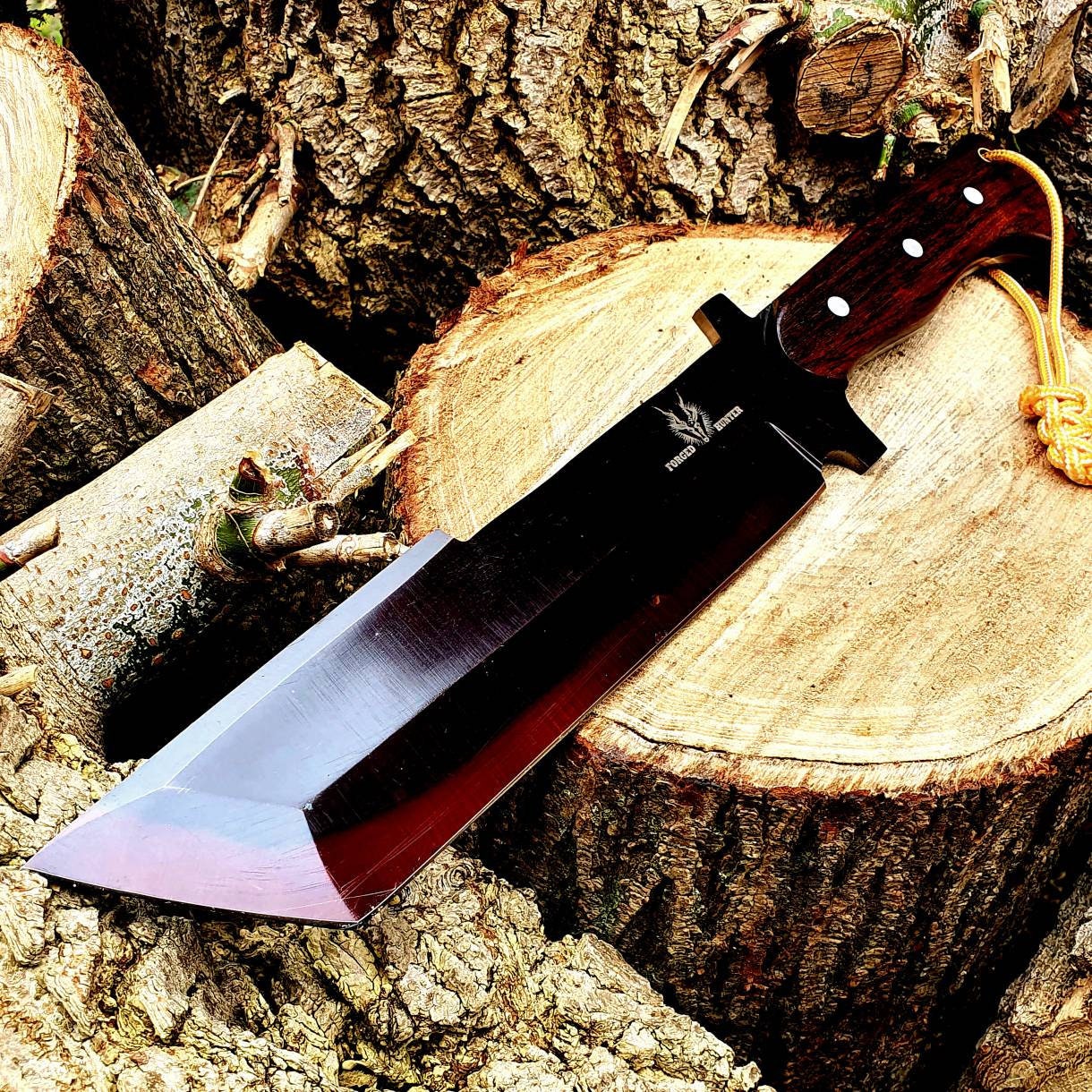 Forged Knife Multi-use 4inch Handmade High Carbon Steel Mongolia hunt  Camping knife Fruit Outdoor Knife Barbecue Butcher Knife