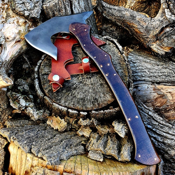 Machete | Axe | Hand-Made | Outdoor knife | Camping knife | Backpack blade | Forged Hunter | Gift | Gift for Him | Hatchet | Tomahawk