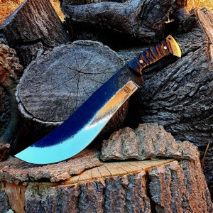 Machete | knife |Heavy Machete | Hand-Made | Outdoor knife | Camping knife | Backpack blade | Forged Hunter | Gift | Gift for Him
