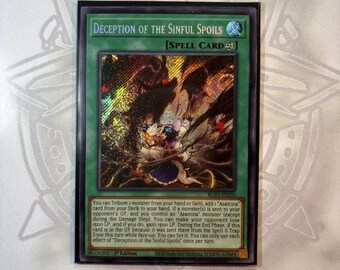 Deception of the Sinful Spoils - Secret Rare - Common rare - Handmade proxy by CI-Vi-Orica!