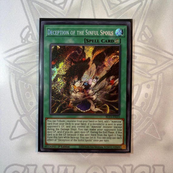 sinful spoils yugioh deck Yu-Gi-Oh! - Dueling Mirrors - Original You can banish this card from your GY Sinful Spoils Subdual (LEDE-EN074) -