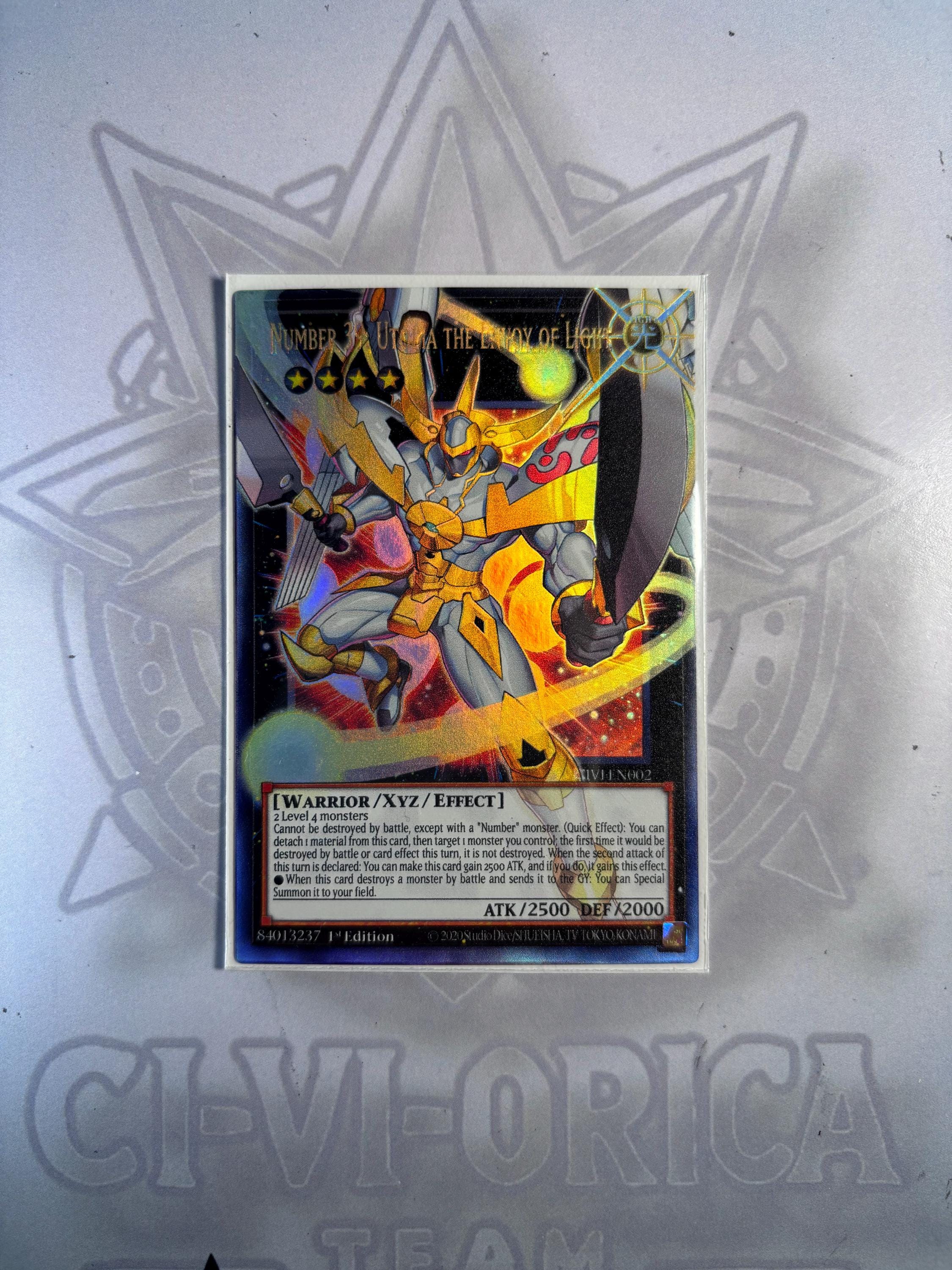yugioh cards number 39 utopia Yu-Gi-Oh! Limited Edition Number 39: Utopia Metal Card main image 1