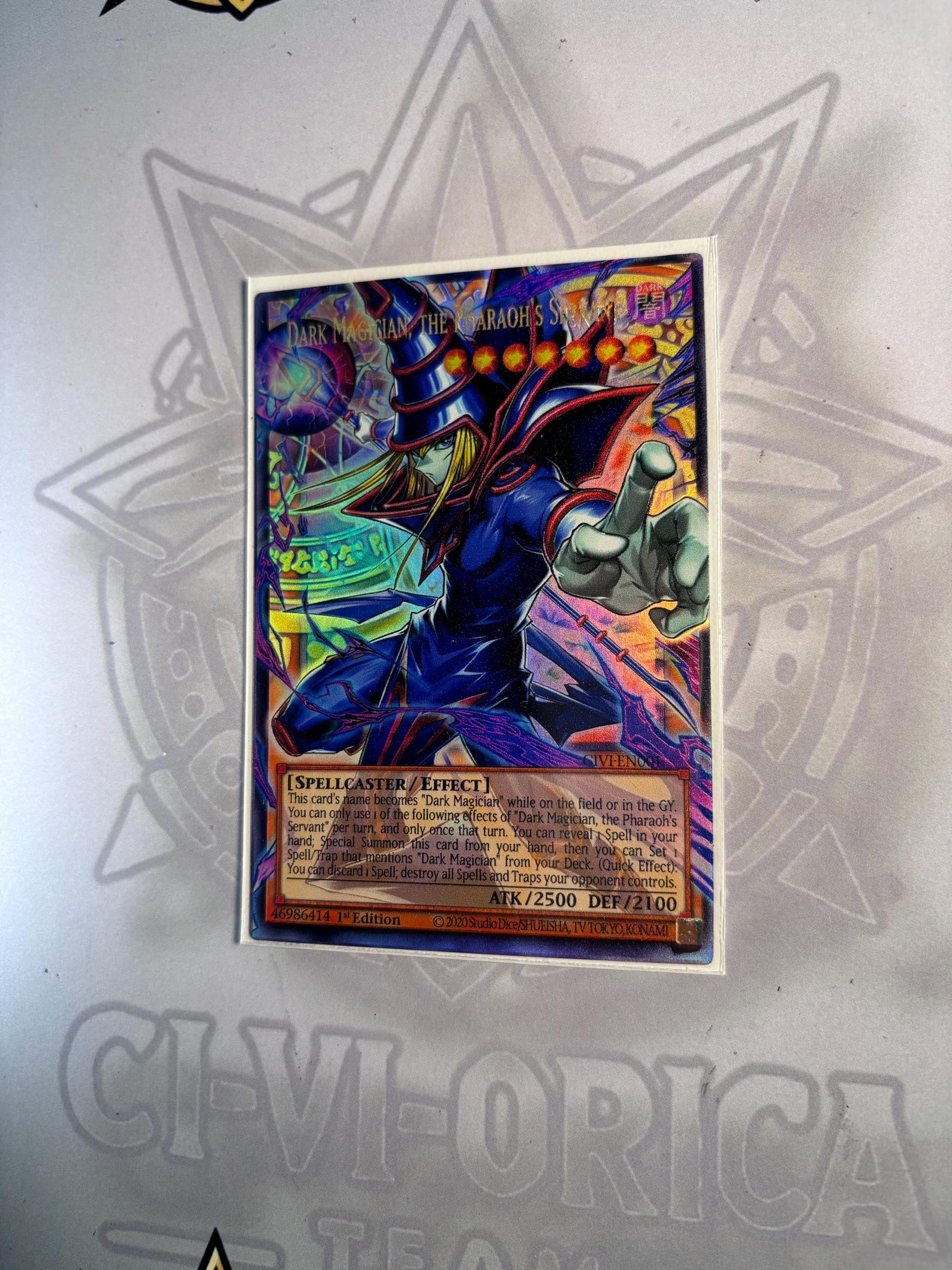 Dark Magician the Pharaoh's Servant - Overframe Ultra Rare - Handmade ...