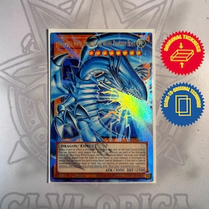 Blue-Eyes White Dragon, the White Phantom Beast - Overframe Rare - Handmade proxy by CI-Vi-Orica!
