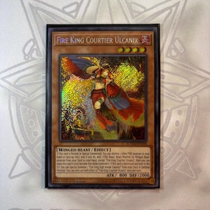 Fire King Courtier Ulcanix - Secret Rare - Common rare - Proxy fait à la main par CI-Vi-Orica !