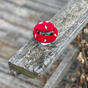 Cute Mushroom Frog Froggy Mushy Frog Boi Peeking Frog Crochet Pattern! Digital Download. PATTERN ONLY Make your own mush boi!