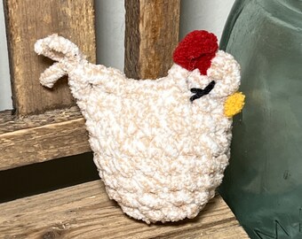 Bitty Hen ~ Mini Farm Chicken ~ Amigurumi Crochet Pattern Only; No Sew!