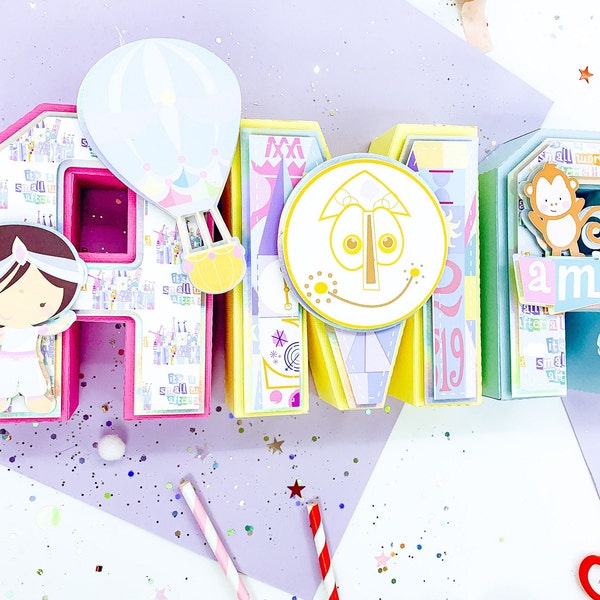 Its A Small World 3d Letters,Its A Small World, Its A Small World Birthday, Its A Small World Party, Party Decorations