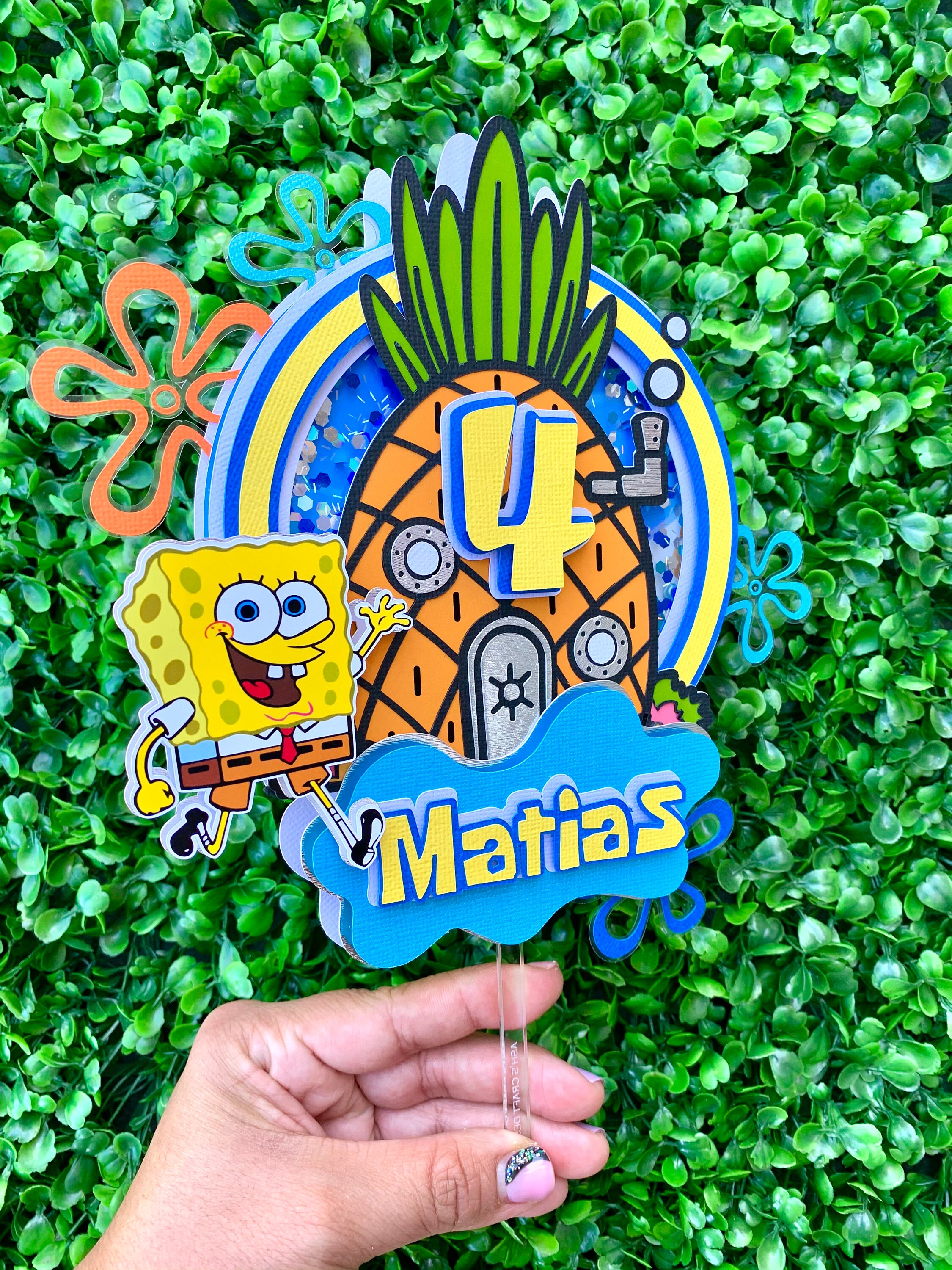 Spongebob Cake Topper Spongebob Squarepants Cake Topper | Etsy
