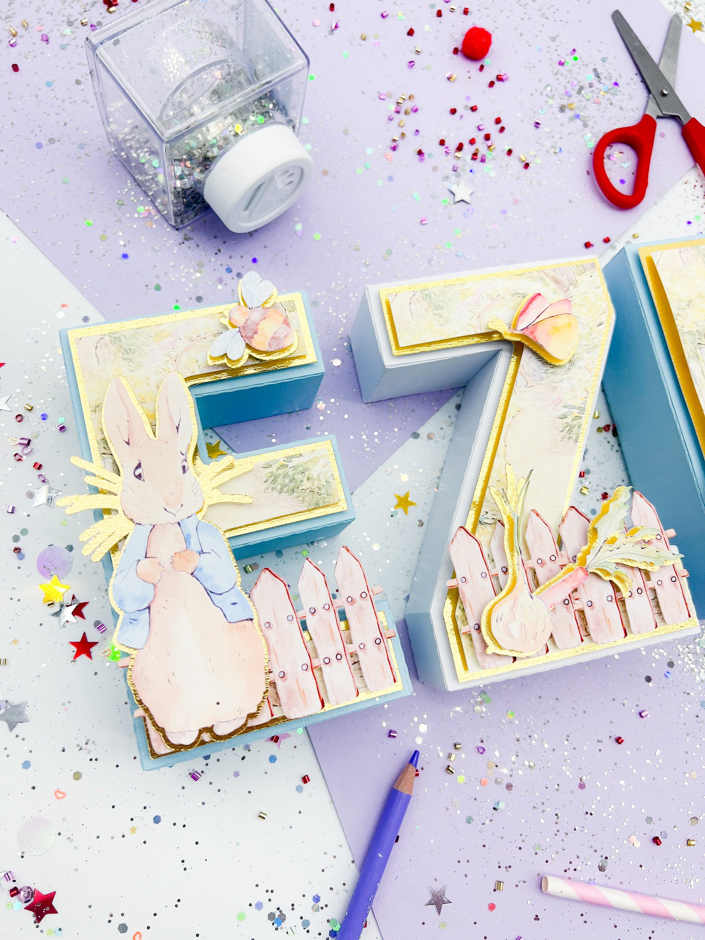 Peter Rabbit 3d Letters, Peter Rabbit Letters, Peter Rabbit Birthday ...