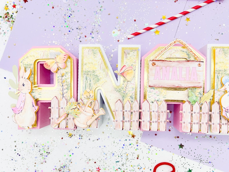 Peter Rabbit 3d Letters, Peter Rabbit Letters, Peter Rabbit Birthday ...
