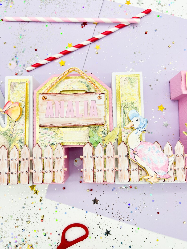 Peter Rabbit 3d Letters, Peter Rabbit Letters, Peter Rabbit Birthday ...