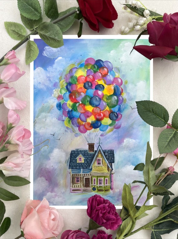 Up House Disney Style Art Print | Etsy