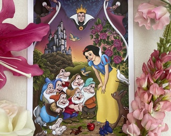 Snow White Disney Style Art Print