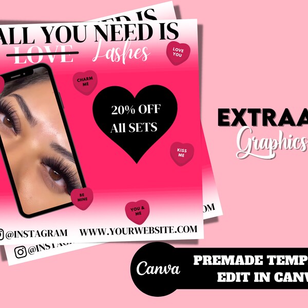 Eyelash Appointment Open Flyer Etsy