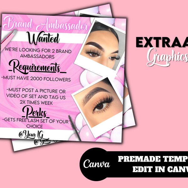 Models Needed Flyer Lashes Etsy