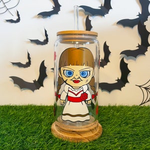 Annabelle Can Glass, Halloween Horror Kid Cup, Gruselige Jahreszeit, The Warrens, The Conjuring, Annabelle Doll Cold Cup, Horror Film Glas Dosen
