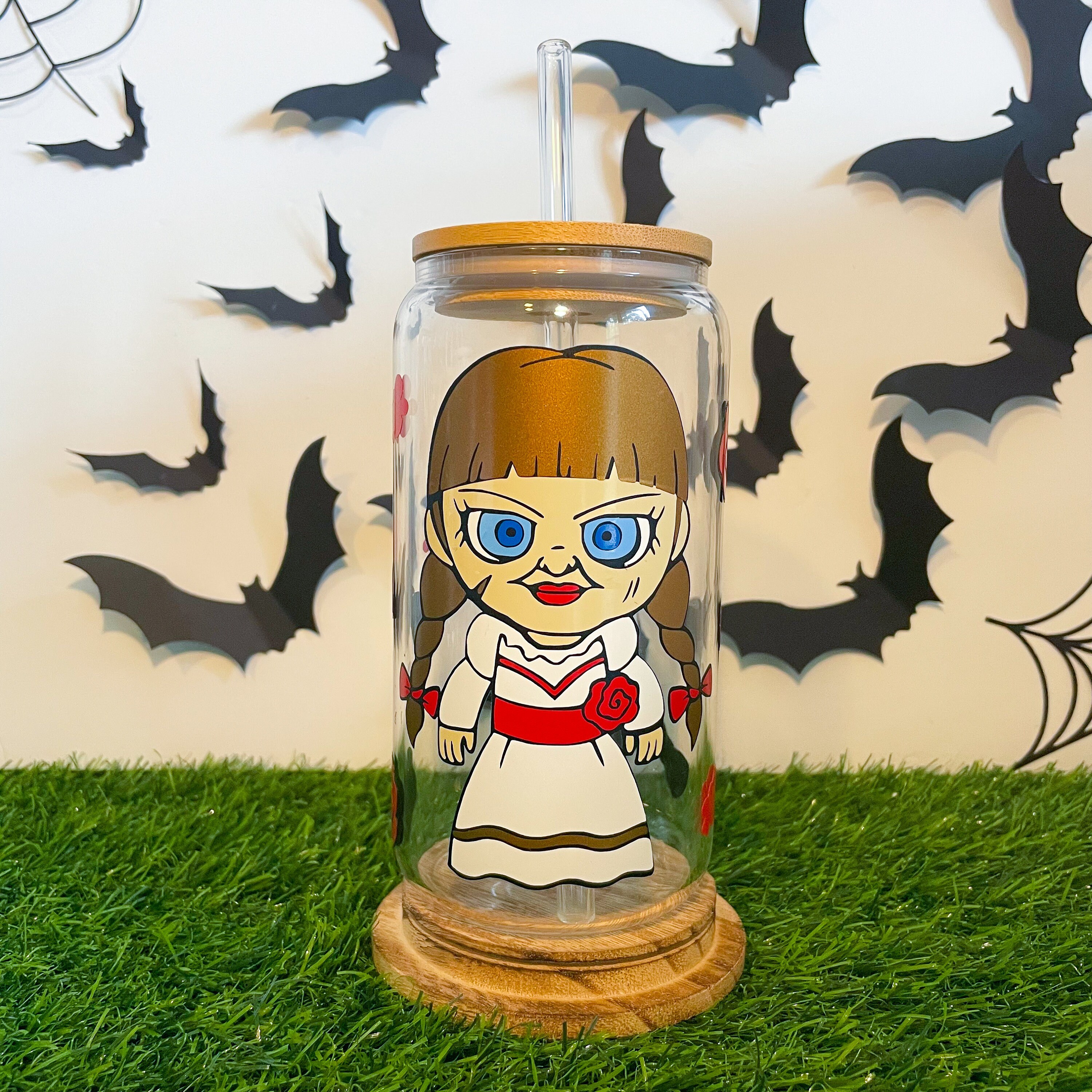 Annabelle Can Glass Halloween Horror Kid Cup Spooky Season - Etsy Annabelle Can Glass Halloween Horror Kid Cup Spooky Season - Etsy