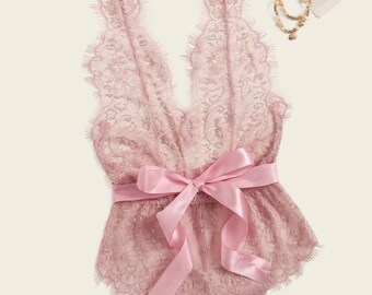Open Back Teddy - Etsy