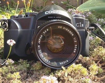 Cosina C-1s analog 35mm film camera - mechanical camera with light meter, incredible 50mm ‘budget-Summicron’ lens!