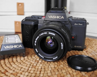 Yashica 230 auto focus Film Camera with 35-70mm & 70-210mm Lenses and Flash