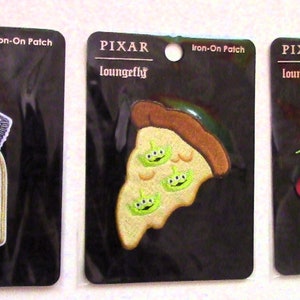 Toy Story Pizza Planet Alien Claw and Pizza Iron-On Patches Loungefly Disney Pixar New 3 designs 3" Size