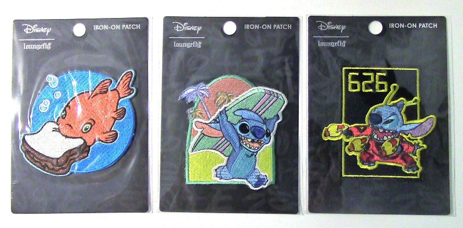 Lilo & Stitch 3 Different Iron on Patches Loungefly Disney -  Finland