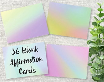 Printable Affirmation Cards / Blank Affirmation Cards