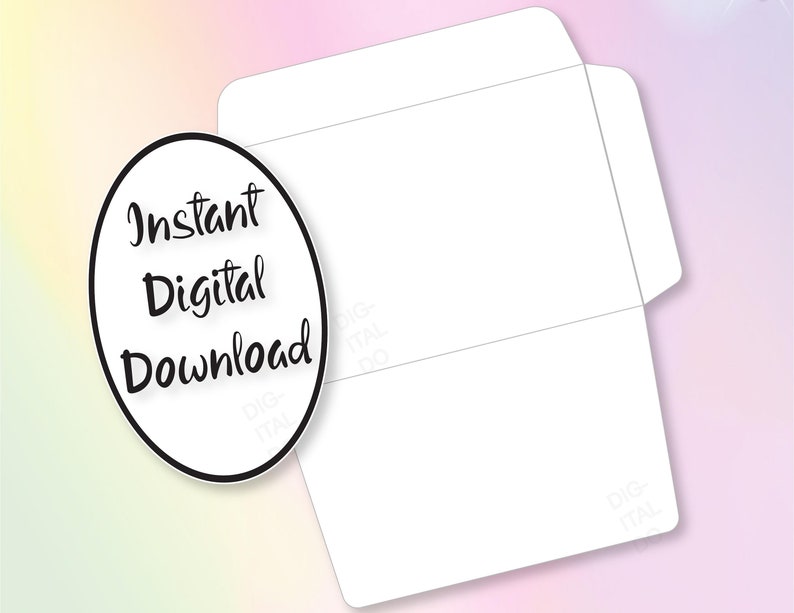 Envelope Template / 4x6 Inch Envelope / Printable Envelope - Etsy
