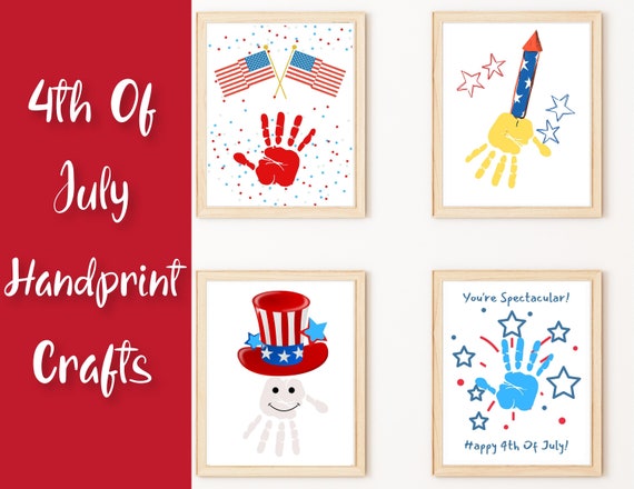 4th of July Handprint Art / Kids Handprint / Family Handprint