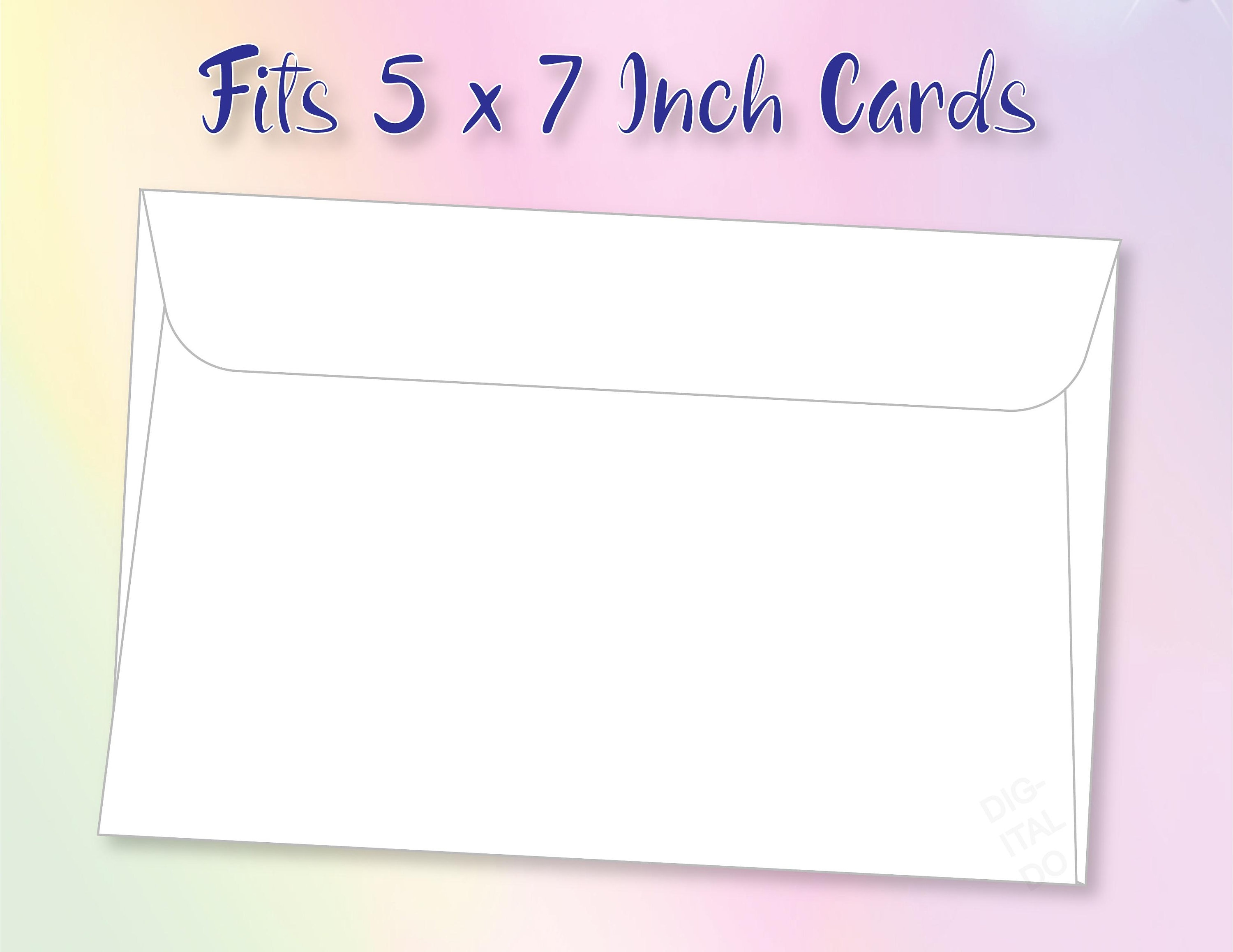 Printable 5 X 7 Envelope Printable Greeting Card Envelope Etsy