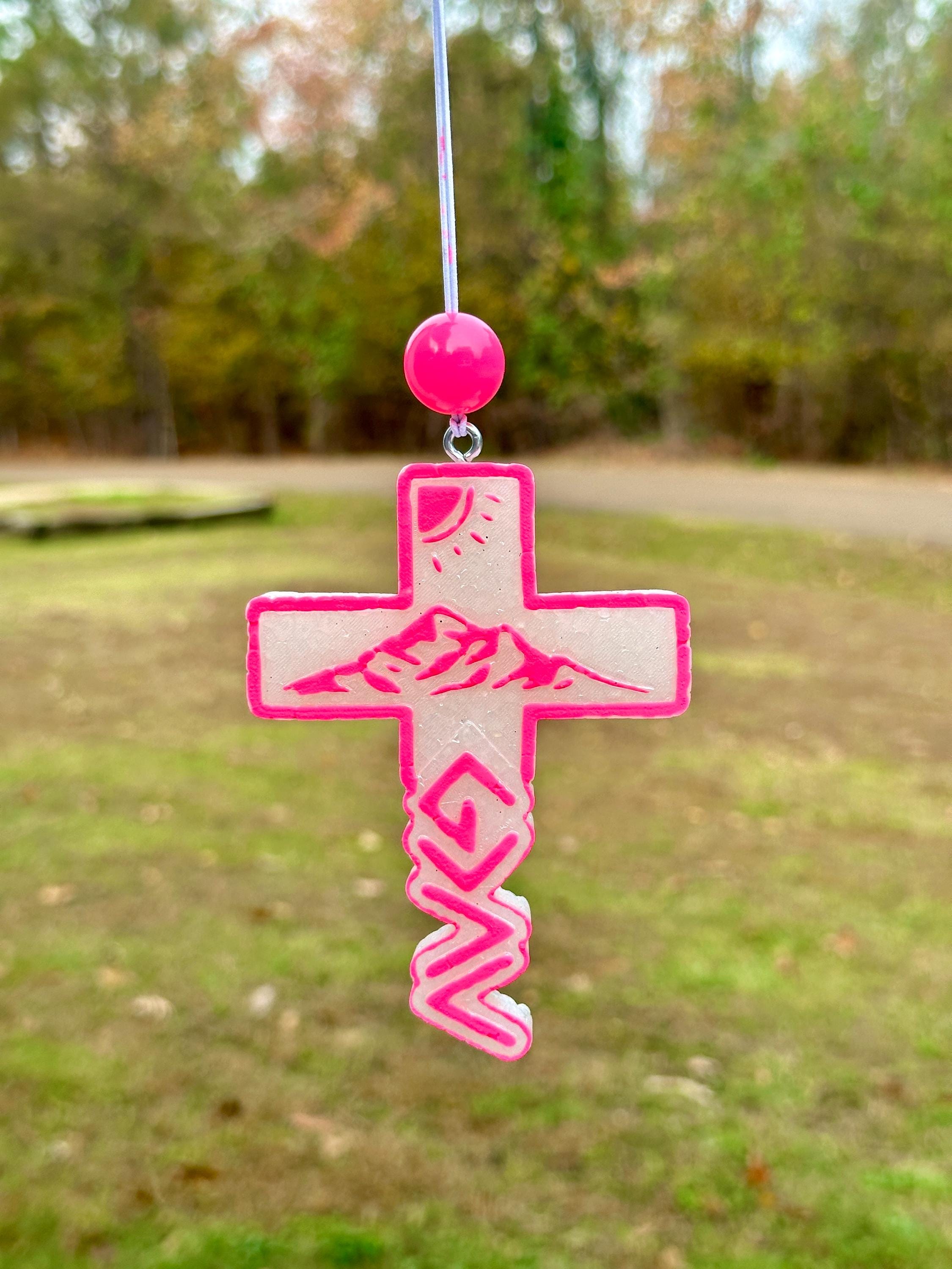 God is Greater than Highs & Lows Cross Freshie, Cross Freshie, Scented Car Freshie, Gift for Her, Gift for Teens, Gift for Him, Party Favors