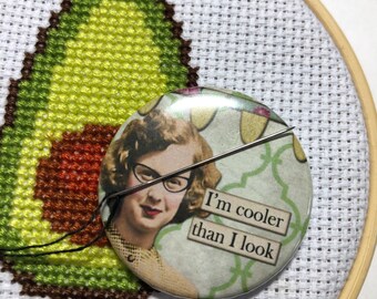 Pretty Creepy Needle Minder Magnetic for Cross Stitch, Embroidery, or  Creepy Decorative Magnet - Pretty Needle Minder