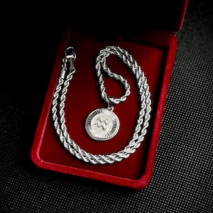 Silver Zodiac Necklace (Unisex)