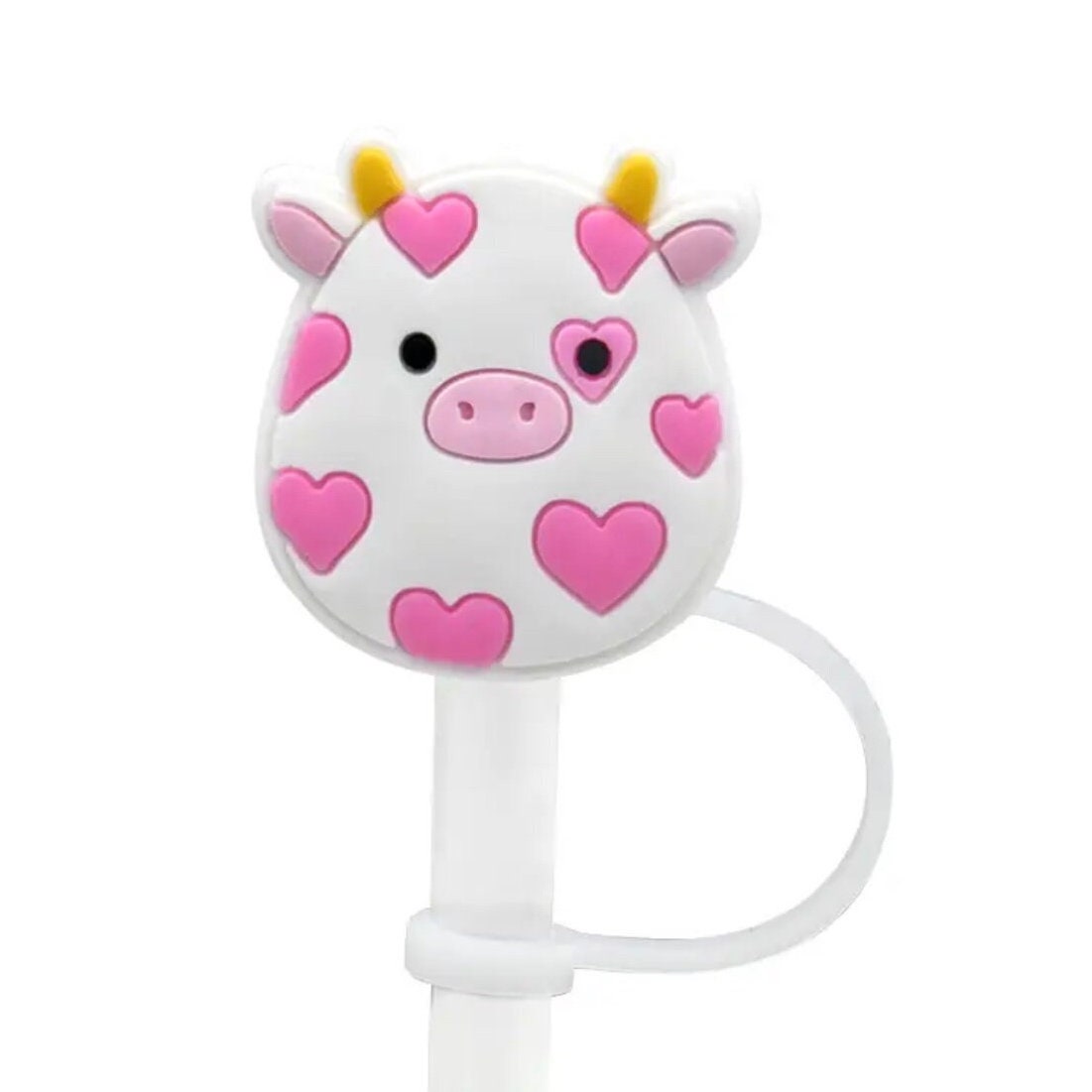 Cute Cow Straw Cover Topper Silicone Accessories Cover Charms Reusable  Splash Proof Drinking Dust Plug Decorative DIY Your Own 8mm Straw From  Amandagogogo2022, $0.22