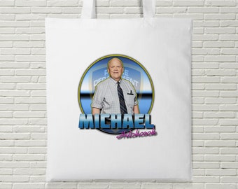 Michael Hitchcock Tote Bag Shopping Funny Gift Birthday Present US Program American TVBrooklyn Nine Nine