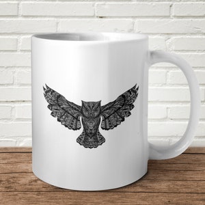 Owl Mug Funny Offensive Birthday Gift Present Alternative Dark Bird Night Tea Coffee
